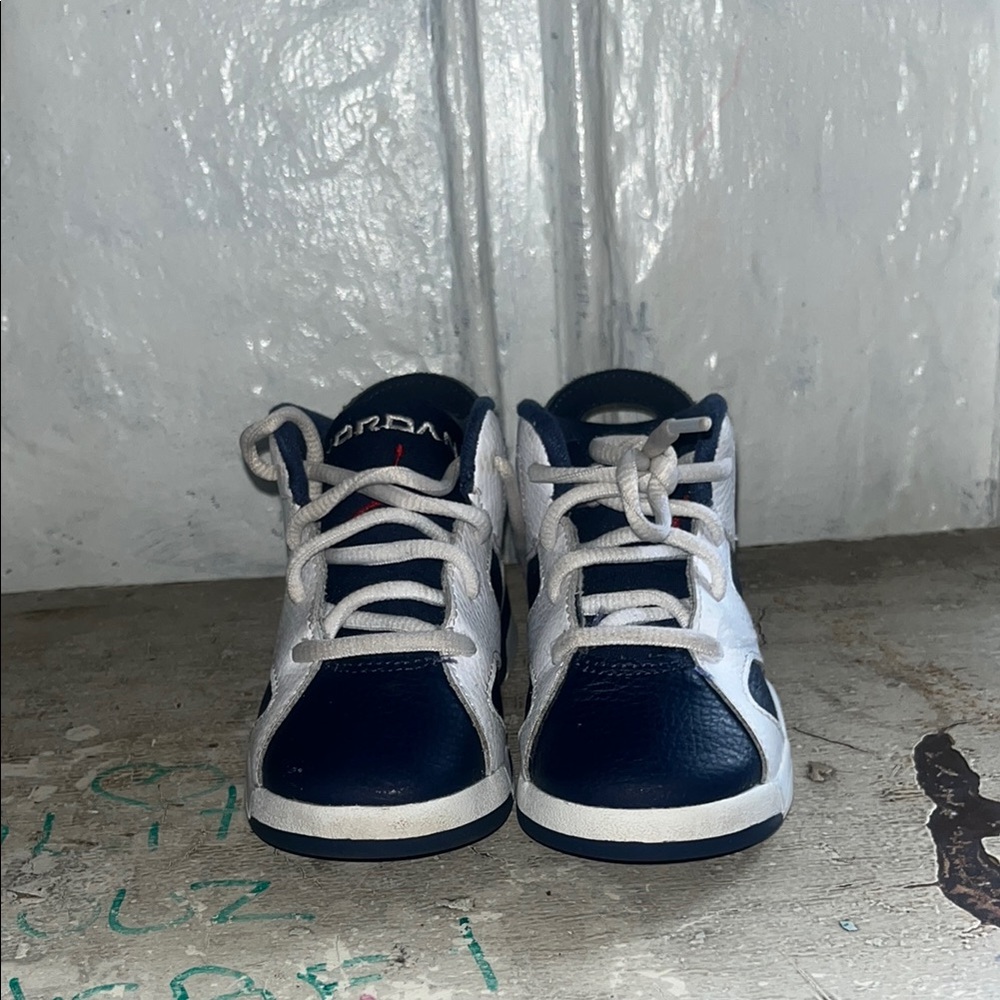 Jordan Kids' Navy and White Sneakers